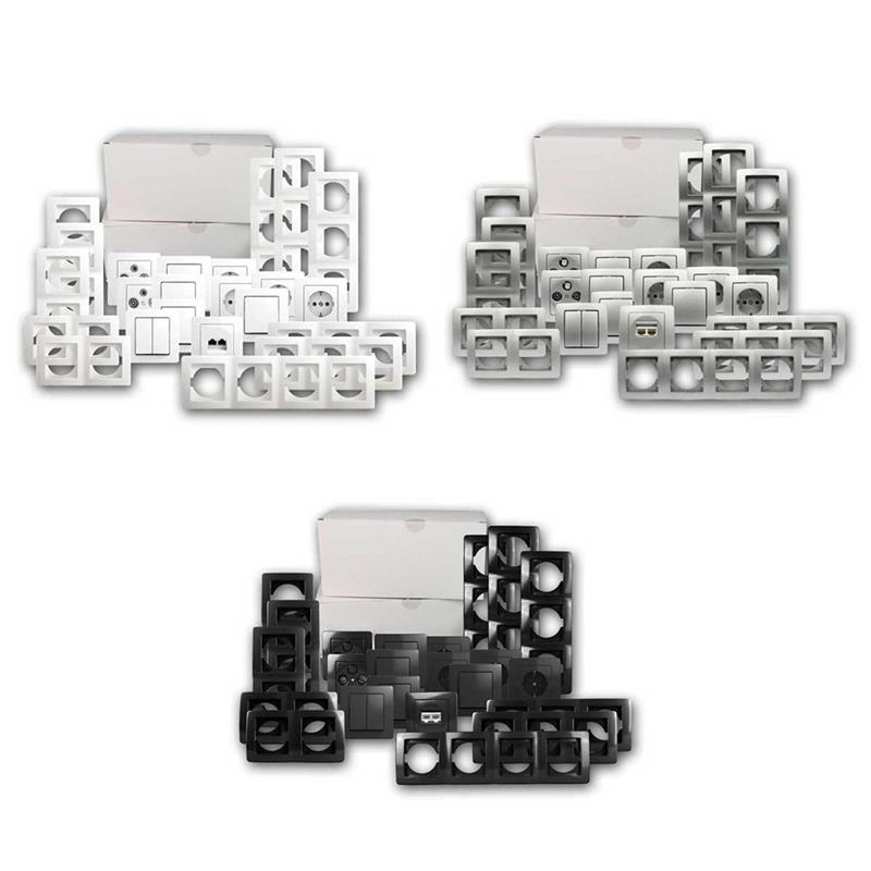 EKONOMIK "Einfamilienhaus" Set 86-tlg., silber/weiß/anthrazit