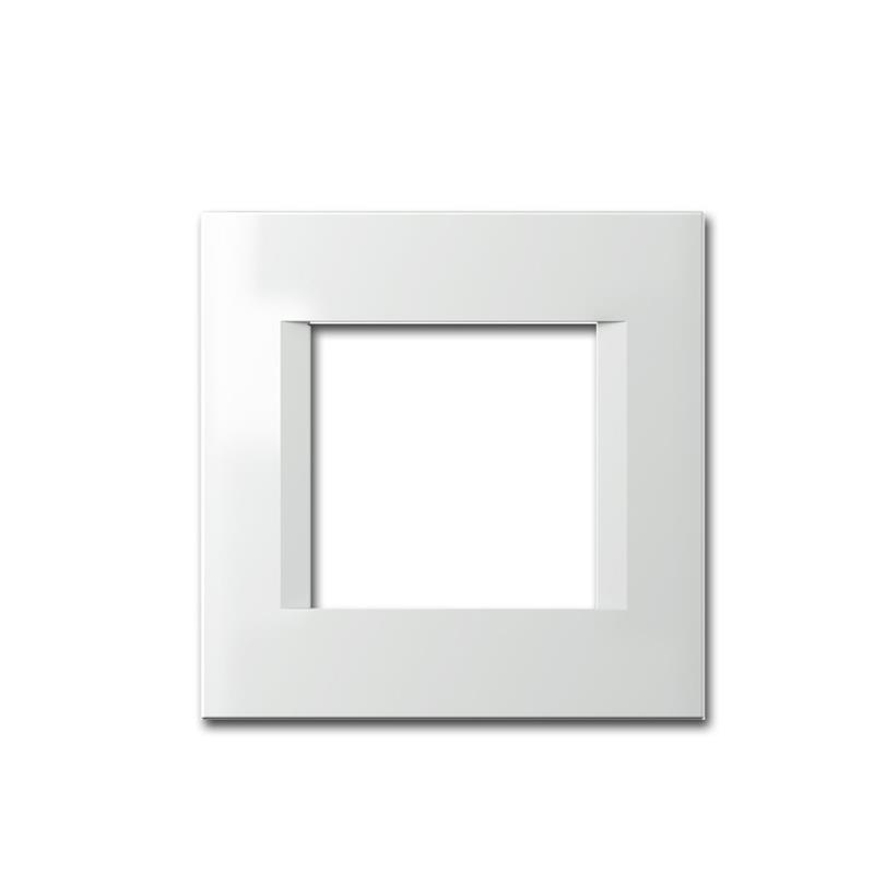 MODUL PLUS Rahmen,1-fach, Weiß-Glanz, "line", 80x80x9mm
