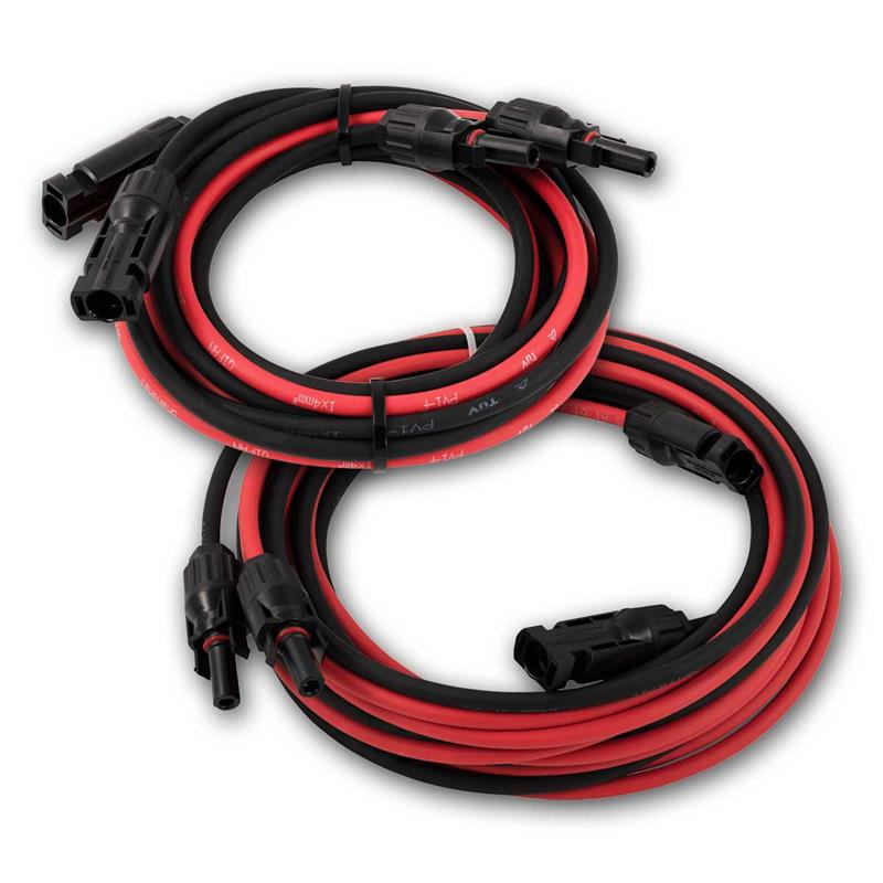 Solarkabel Set rot/schwarz 4mm², für PV-Anlagen, 2m/5m, IP67