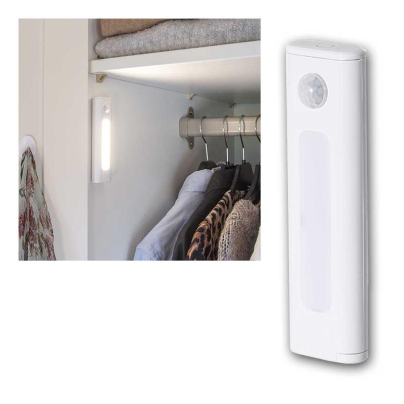 LED Nachtlicht mit PIR Sensor, warmweiß, dimmbar, Batterie
