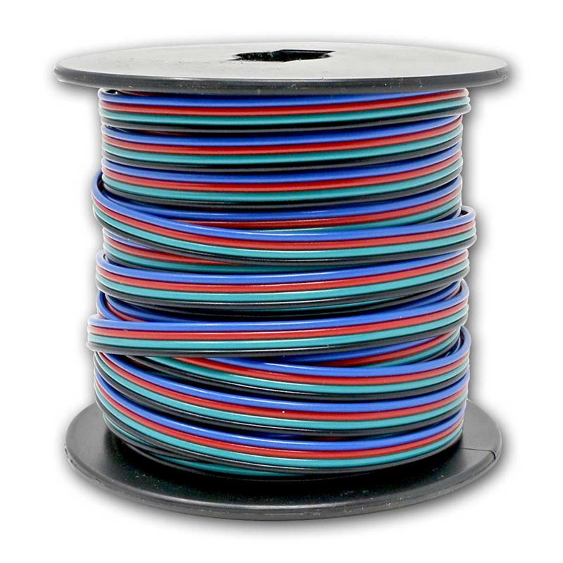 RGB Kabel 4x0,35mm², 25m RGB Anschlusskabel, Kupferlitze