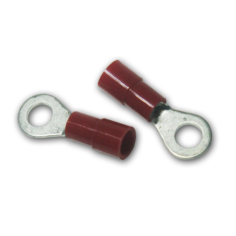 100-teiliges Set Ringkabelschuhe, M4 Ring, Rot, für 0,5-1,5m 100-teiliges Set Ringkabelschuhe, M4 Ring, Rot, für 0,5-1,5m