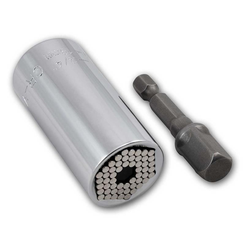  Universal-Stecknuss, 7-19mm, 1/4 bis 3/4", Multi-Stecknuss