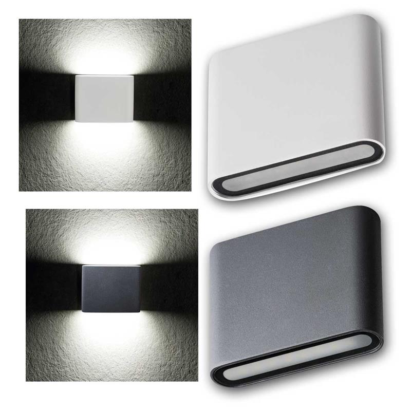 LED Fassadenleuchte "GARTO", 230V/8W, neutralweiß, IP54