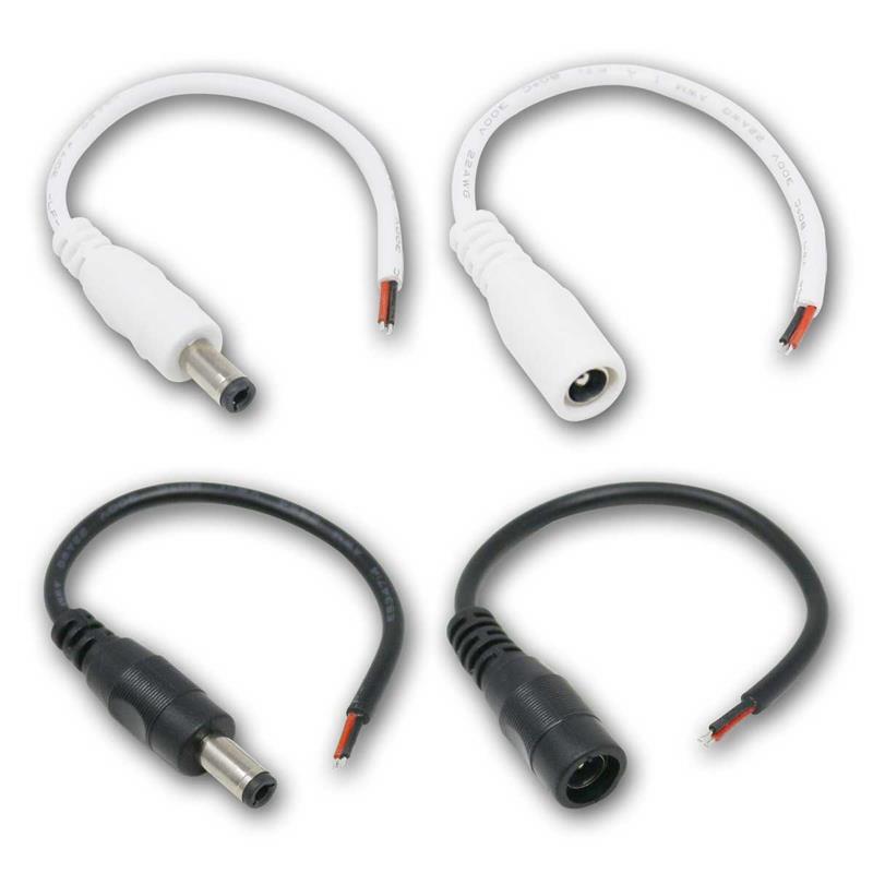 5er pack DC-Hohl-Stecker / DC Buchse mit 15cm Anschlusskabel