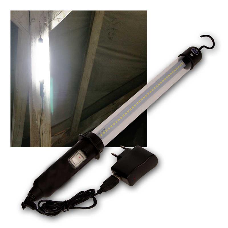 LED Akku-Arbeitsleuchte,IP44 8,5W 500lm, Akku Werkstattlampe