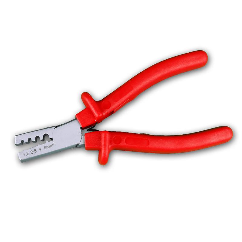 Crimpzange für Aderendhülsen 1,5- 6mm², Quetschzange