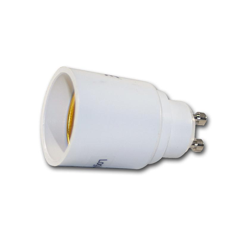 Lampenadapter E27 Sockel auf GU10 Fassung, Lampensockel