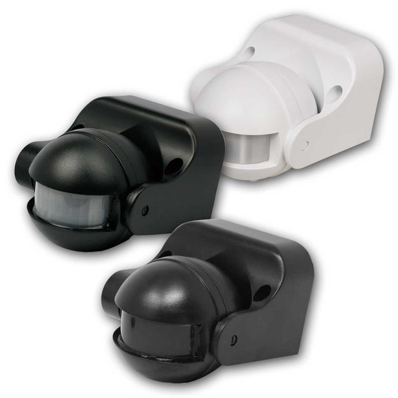 Bewegungsmelder IR Sensor 180°,bis 12m, IP44, LED geeignet
