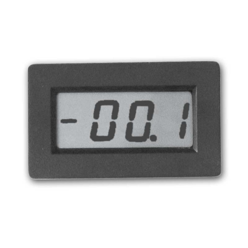 LCD Einbau-Voltmeter "PM 438", 0–999V DC, Snap-In Montage