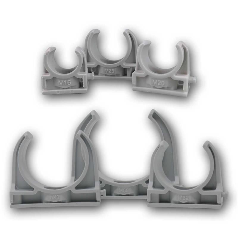 Rohrschelle, Klemmschelle IEC, Rohrclip, M16/20/25, anreihbar
