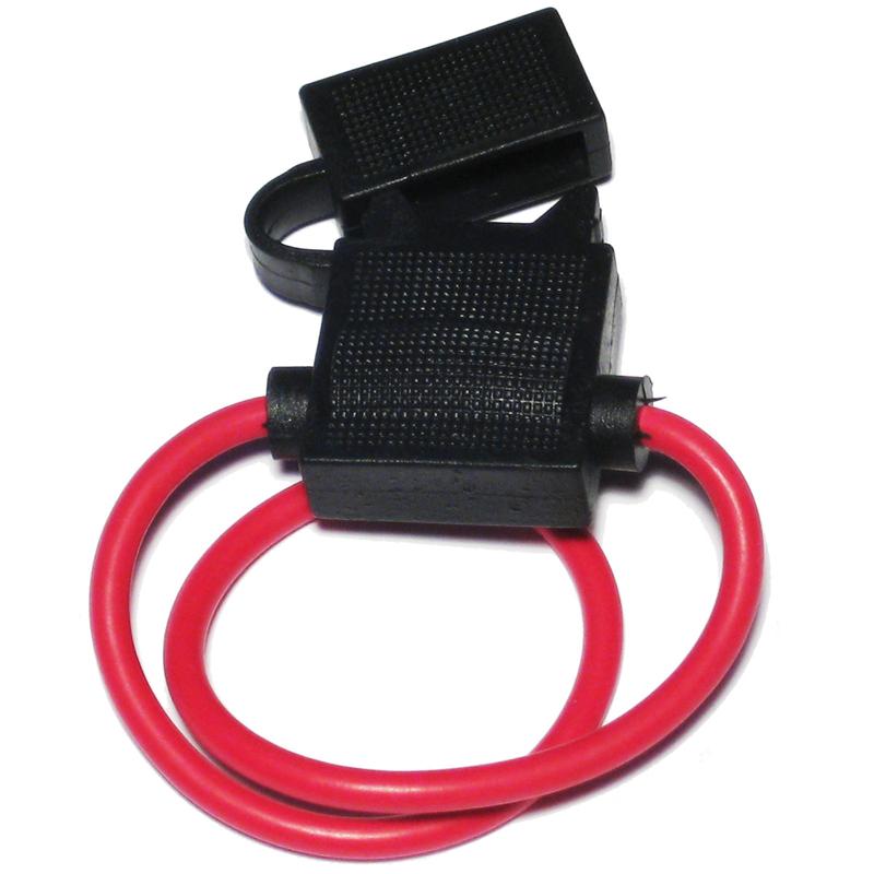 KFZ / ATC Sicherungshalter 16A, 1,5mm², Vollgummi-Gehäuse