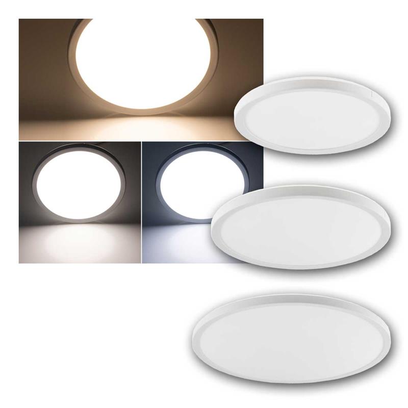 LED Deckenleuchte "Santano FR CCT", CCT-Farbwechsel, IP54