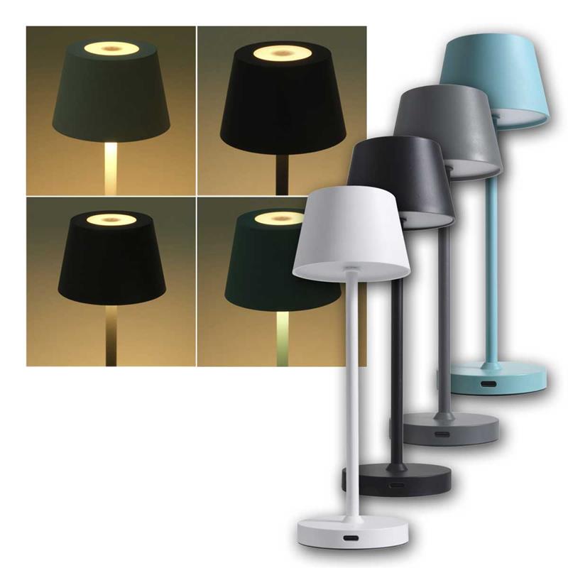 LED Tischleuchte "CLUB NANO" 21cm, kabellos & dimmbar, IP54