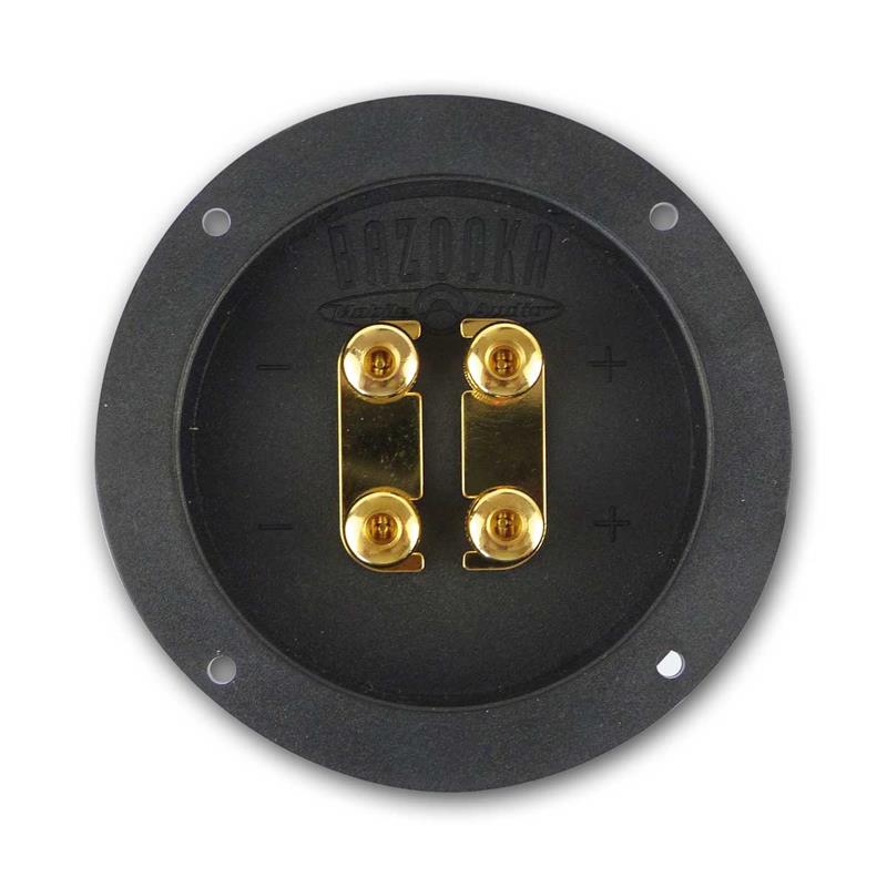HiFi Lautsprecher-Terminal mit Bi-Amping, rund, Ø 110x25mm