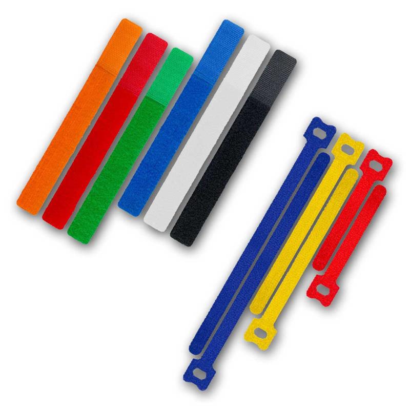 6er Set Klettband, Klettverschluss Kabelfixierung, Kabelhalter