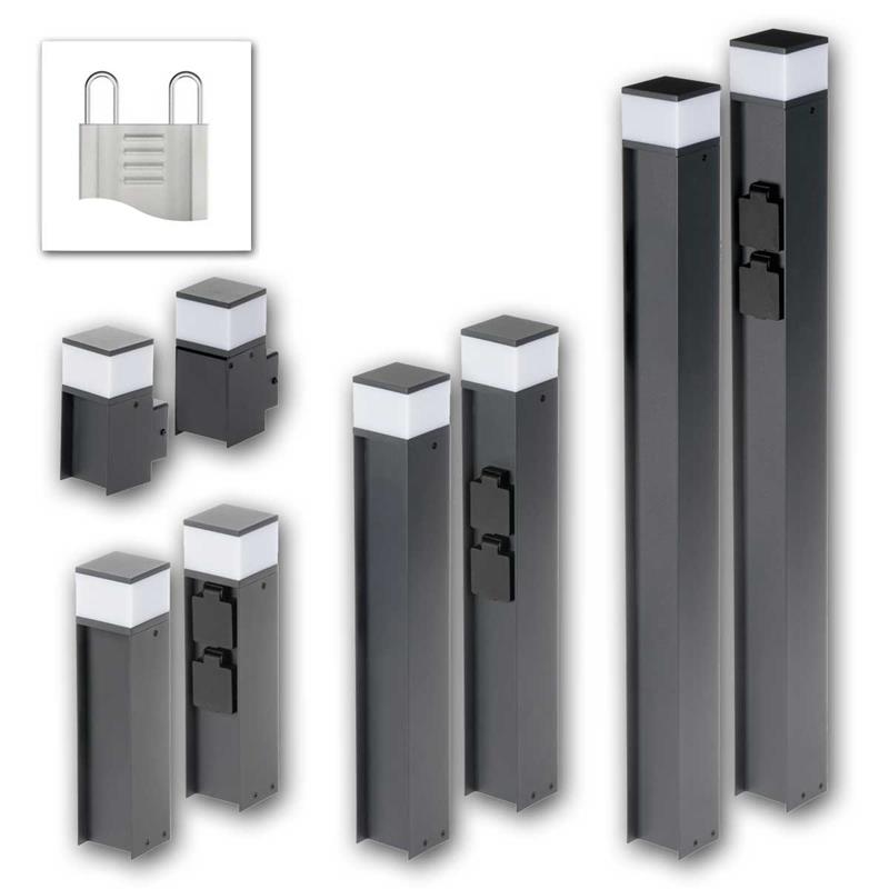 Wandleuchte, Standleuchte "DASTEN", mit 1x G9 Fassung, IP44