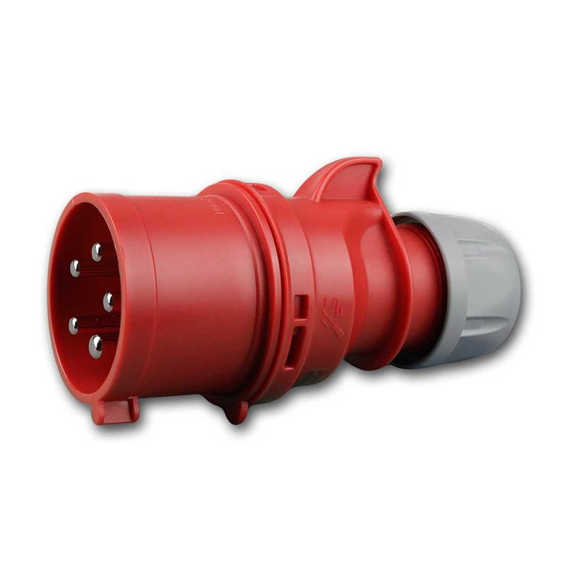 CEE Drehstromstecker 32A, CEE Stecker "Shark" 400V, IP44