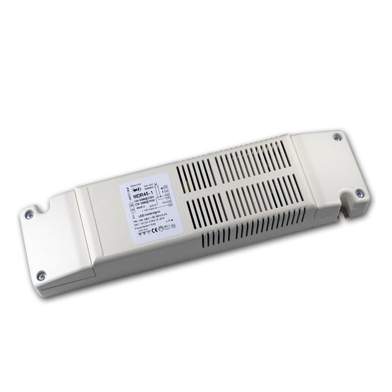 LED Transformator, sekundär dimmbar, Treiber 12V DC, 10-45W