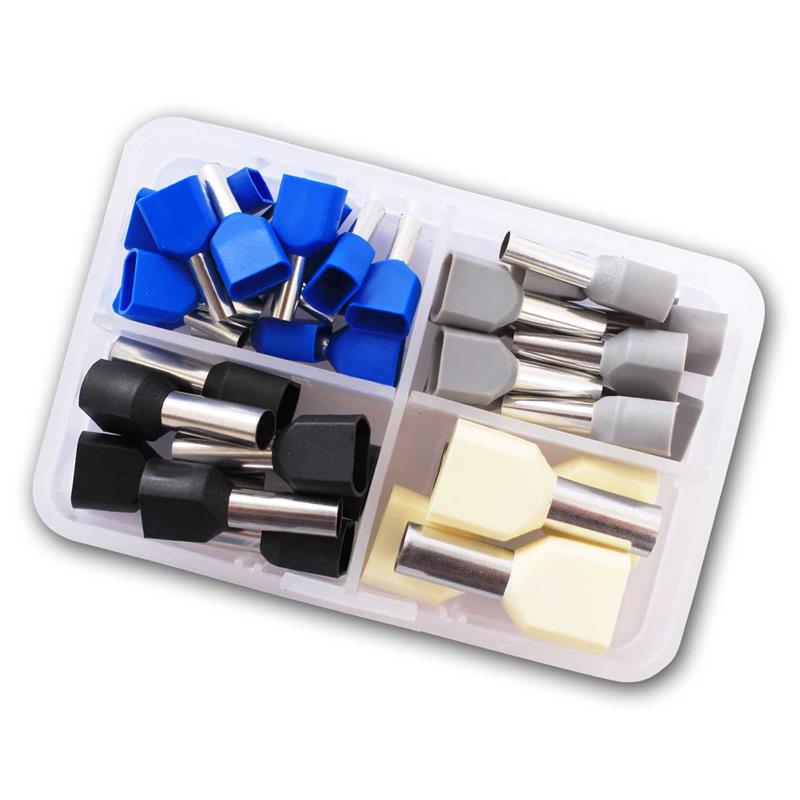 36 Stück Twin Aderendhülsen, Duo-Aderendhülsen 0,75-2,5mm² 36 Stück Twin Aderendhülsen, Duo-Aderendhülsen 0,75-2,5mm²