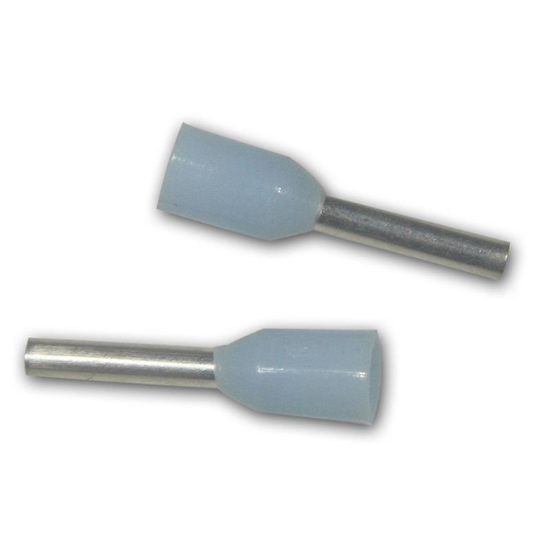 100-teiliges Aderendhülsen-Set, hellblau isoliert, 0,25mm²,  100-teiliges Aderendhülsen-Set, hellblau isoliert, 0,25mm²,