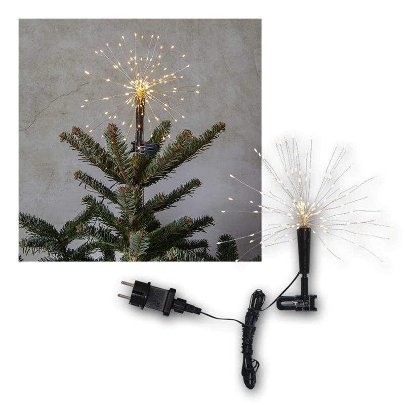 LED Baumspitze „Firework“, 120 LEDs, 5m Anschlusskabel, IP44