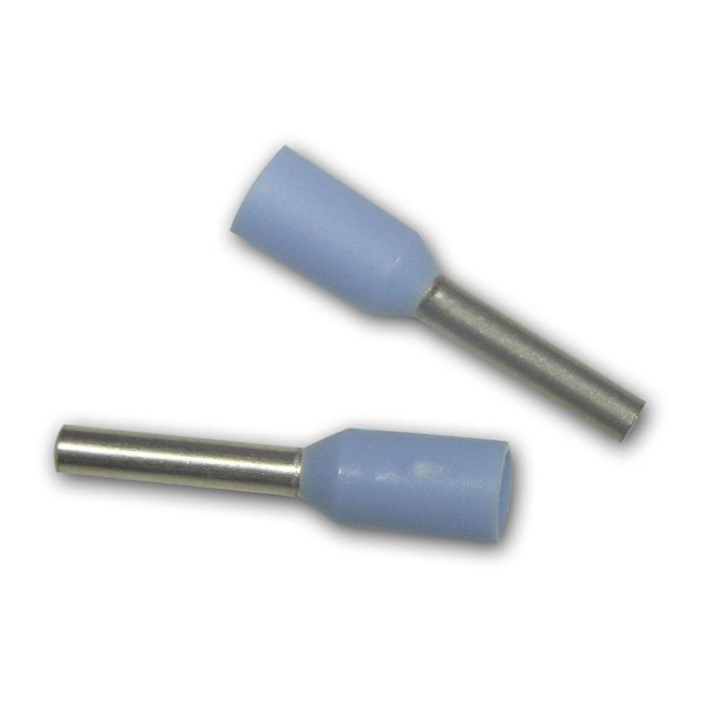 Aderendhülsen-Set 100-teilig, hellblau isoliert, 0,75mm² 14m Aderendhülsen-Set 100-teilig, hellblau isoliert, 0,75mm² 14m