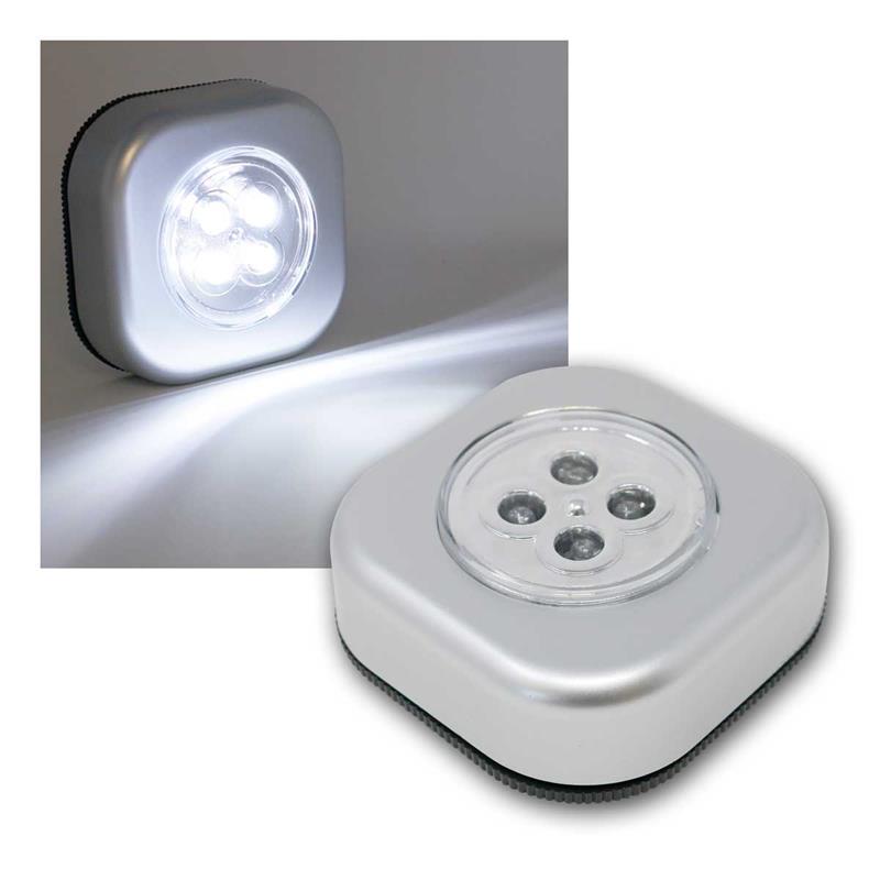 LED Click Leuchte "CTK4", kaltweiß, Touch-Schalter, kabellos