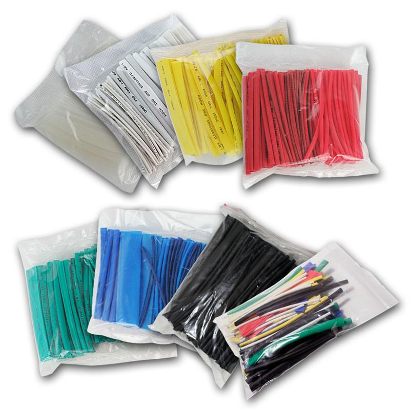 100-teiliges Schrumpfschlauch-Set, 8 Farben, je 10cm lang