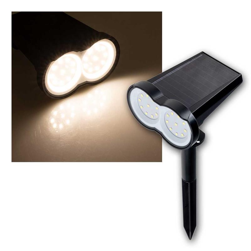 LED Wegbeleuchtung mit Solar und  Dämmerungssensor, IP65
