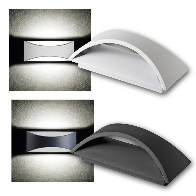 LED Fassadenleuchte "BISO", Up & Down Light, 230V/8W, IP54
