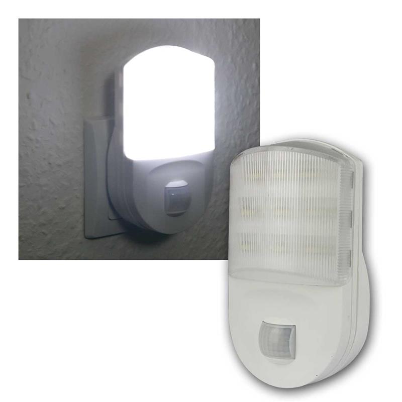 LED Steckdosen Orientierungslicht mit PIR Sensor, warmweiß