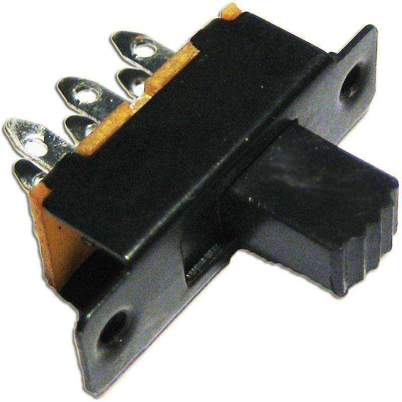 Miniatur-Schiebeschalter 125V AC/0,5A, Wechselschalter 2-polig