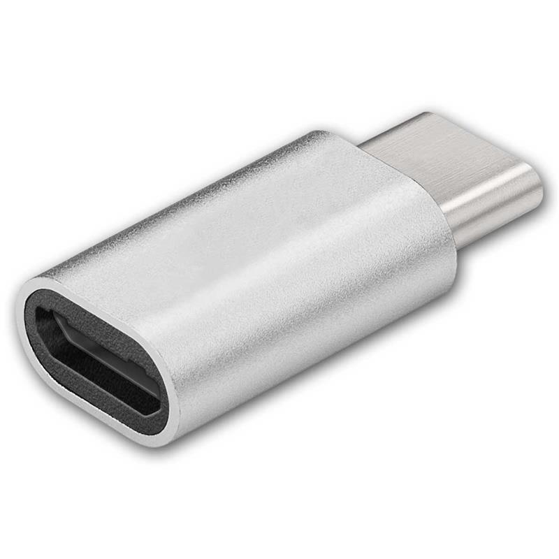USB-C Adapter auf Micro-USB 2.0, 480 Mbit/s, Plug & Play
