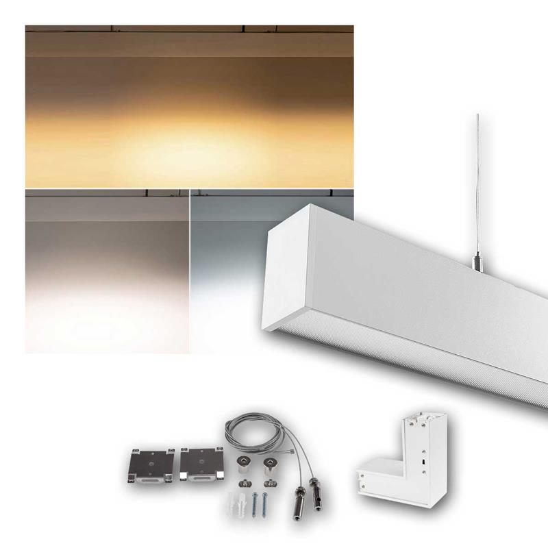 LED Linearleuchte "CT-OL CCT", Lichtfarbe wählbar, koppelbar