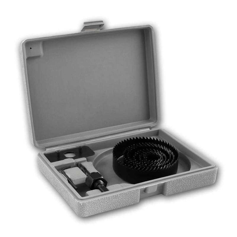 Lochsägen Set, 9 Lochaufsätze 25 - 89mm, inkl. Transportkoffer