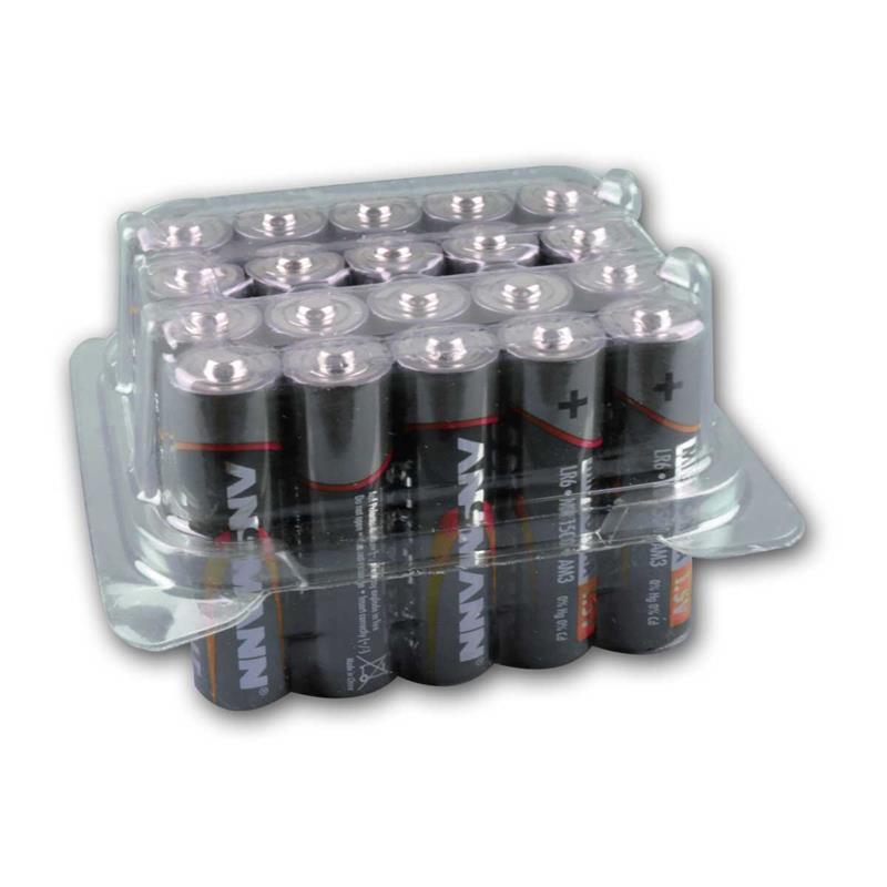 Mignon Batterie AA 1,5V, Standard Batterien LR6, 20er Sparpack