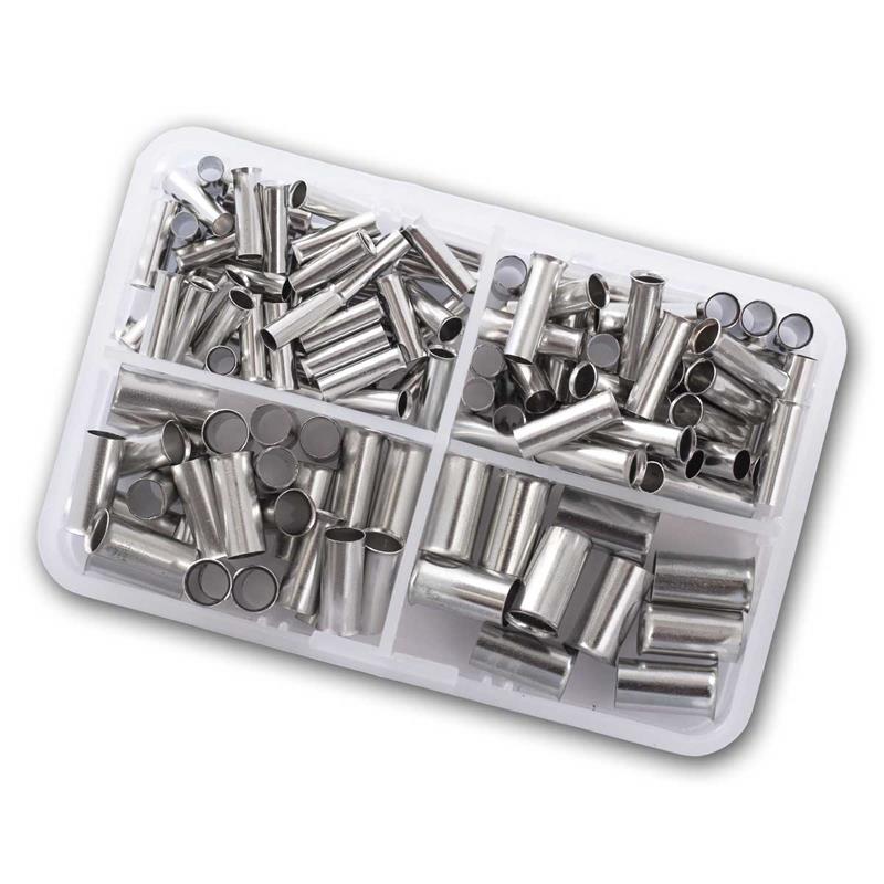Sortiment mit 135 Aderendhülsen 4-16mm², unisolierte Schäfte Sortiment mit 135 Aderendhülsen 4-16mm², unisolierte Schäfte
