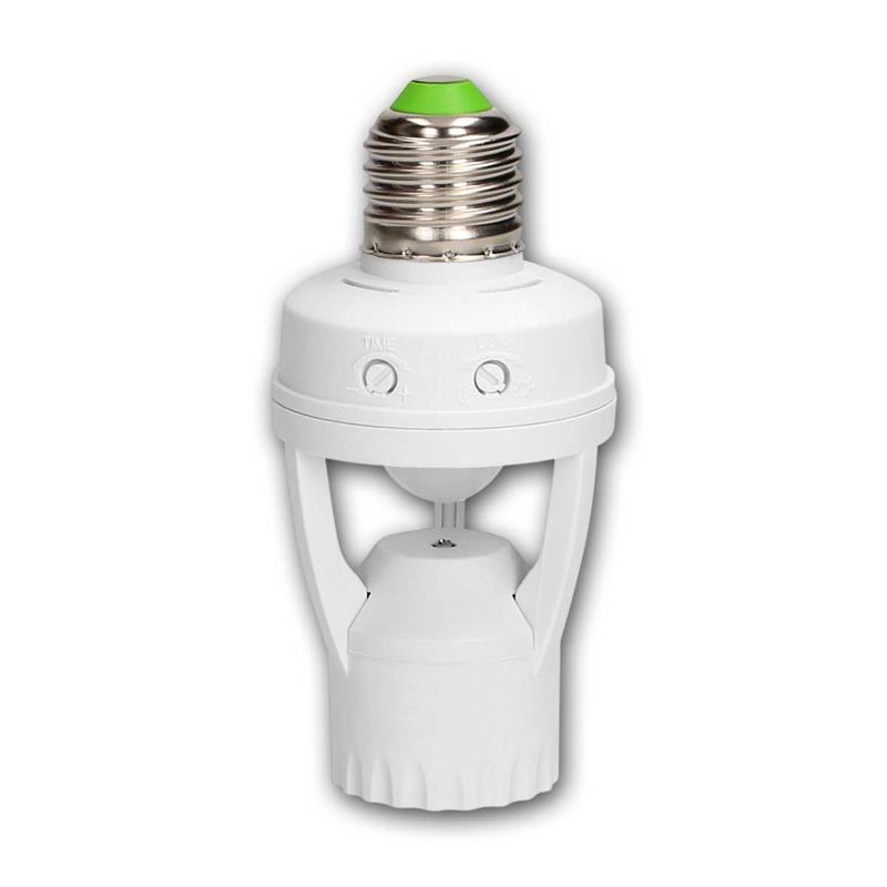 E27 Sensor-Fassung mit 360° PIR Bewegungsmelder, bis 60W