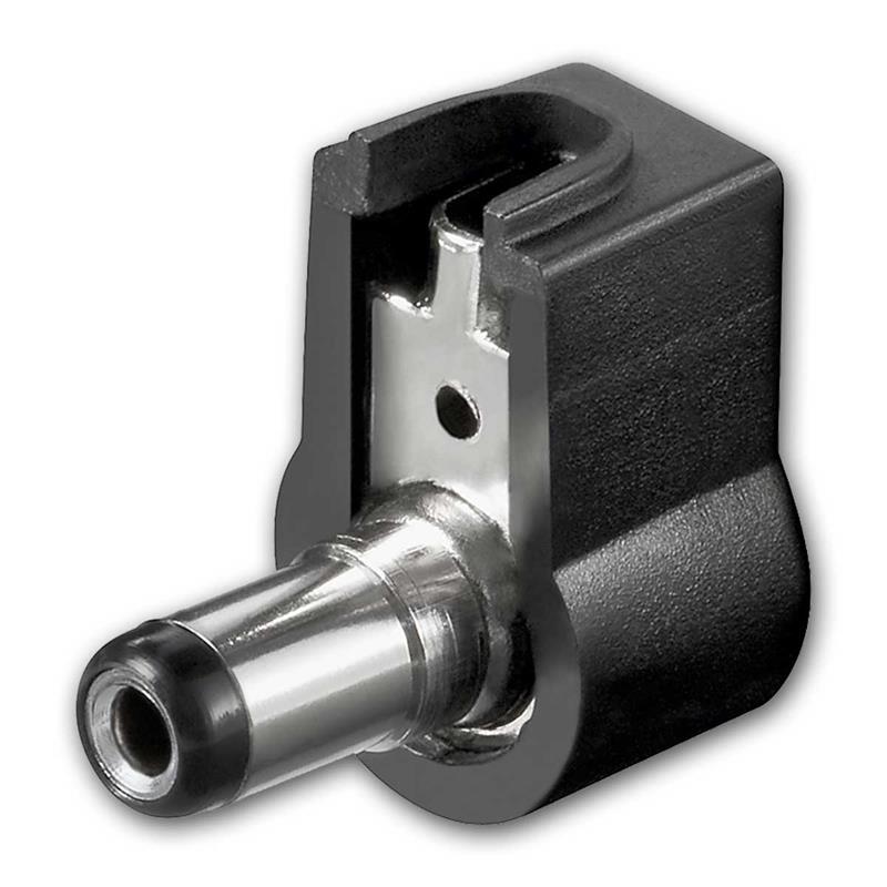 DC-Winkelstecker mit Lötfahne, DC Netzteilstecker 2,1x5,5mm