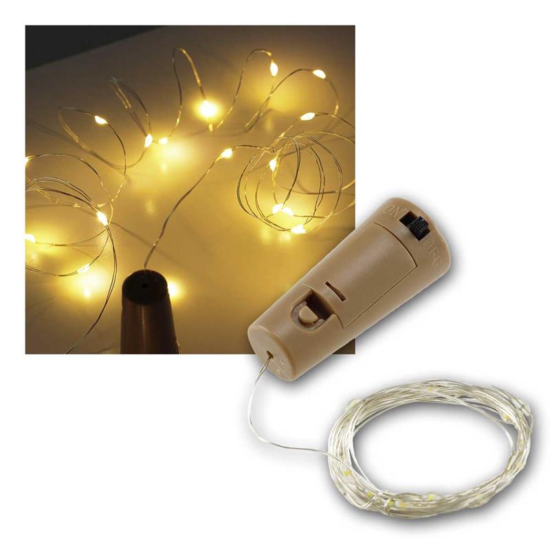 LED Flaschenlicht „CuteBottle“, Drahtlichterkette, 10er Pack