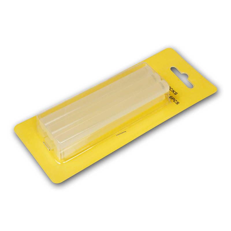 Klebestifte Ø 11x200mm, Schmelzklebestift transparent, 6 Stück