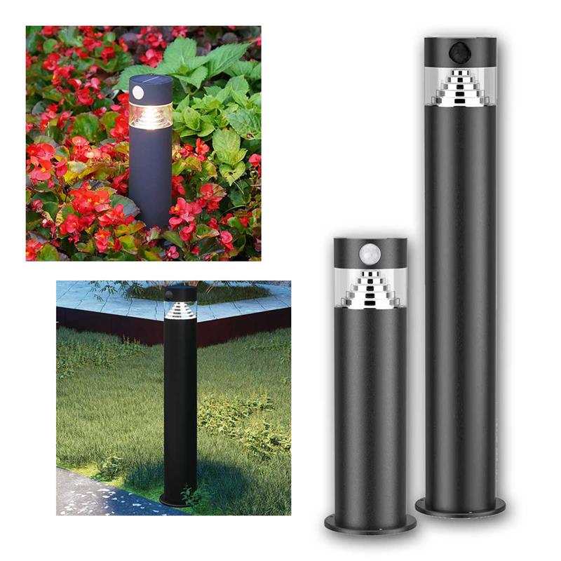 LED Erdspießleuchte "SWL-AS", LED Solarleuchte, PIR Sensor