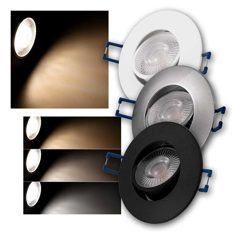 LED Strahler "EL-313", LED Decken-Einbauleuchten 230V/4,5W