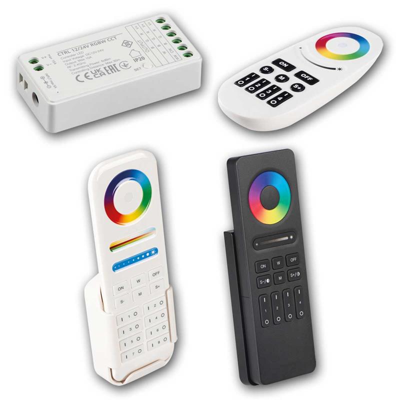 LED Funk Lichtsteuerung für RGB, RGBW & CCT LED Streifen
