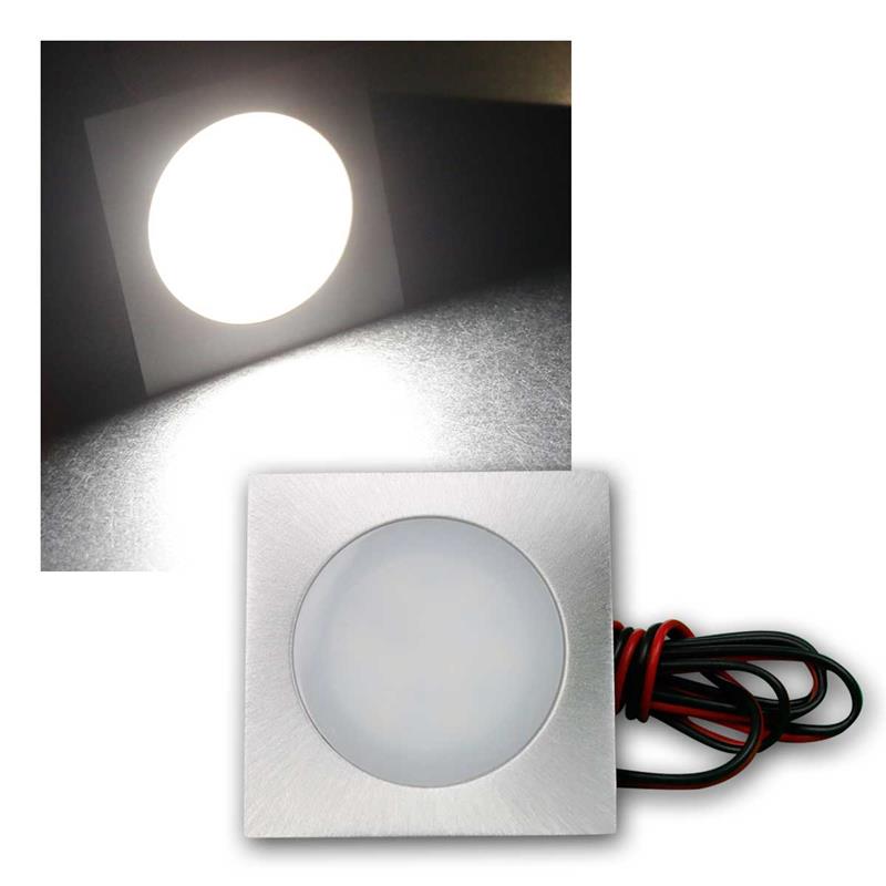 LED Einbaustrahler "FINE", daylight, trittfest, eckig, IP67