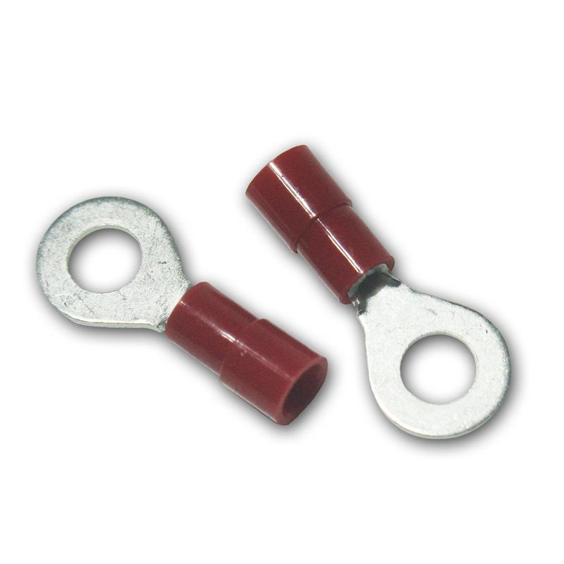 100-teiliges Set Ringkabelschuhe, M5 Ring, Rot, für 0,5-1,5m 100-teiliges Set Ringkabelschuhe, M5 Ring, Rot, für 0,5-1,5m