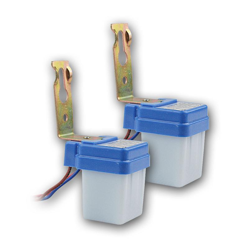 2er Set Dämmerungsschalter "Mini", 230V, max. 6A, für Außen
