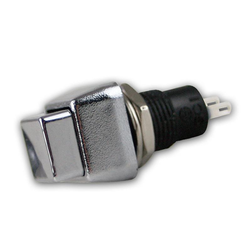 1-poliger Taster, eckige Bauform, 125V AC / 3A, Lötanschluss