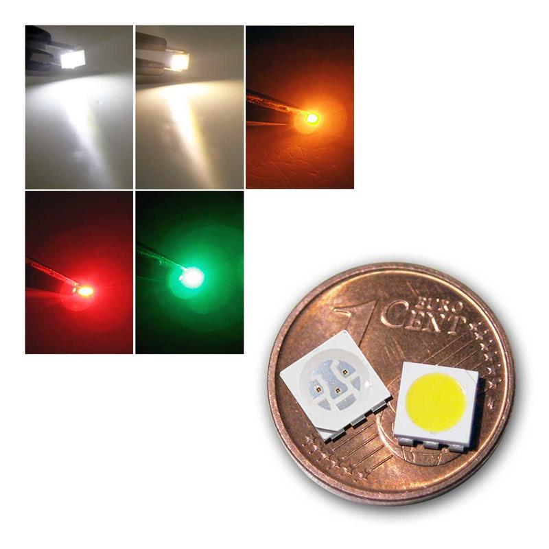 SMD LED 5050, 3-Chip HP, kleine Bauart, breit abstrahlend